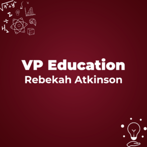 Rebekah Atkinson presenting VP Education training.